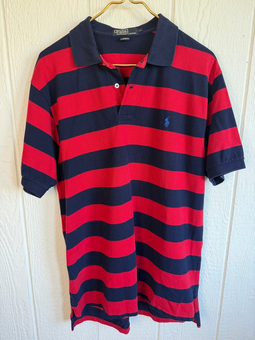 Vintage Ralph Lauren Polo 100% Cotton Stripes, Large